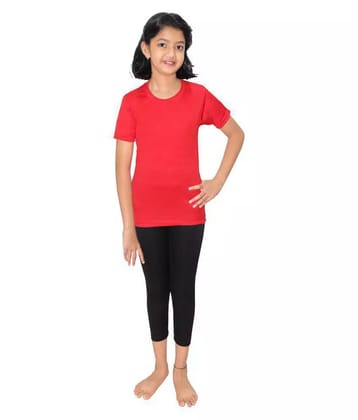 Goodluck Girls Short Sleeve Swim T-Shirt With Swim Pant - 8-9 Years