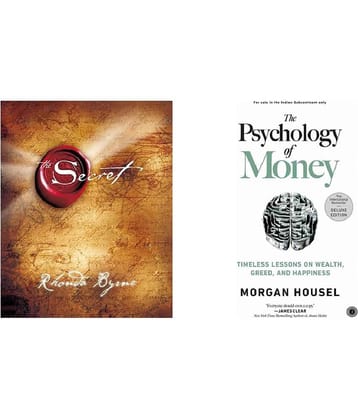 ( Combo Of 2 Pack ) The Secret & The Psychology of Money Paperback , English Book By Housel Morgan , Byrne Rhonda
