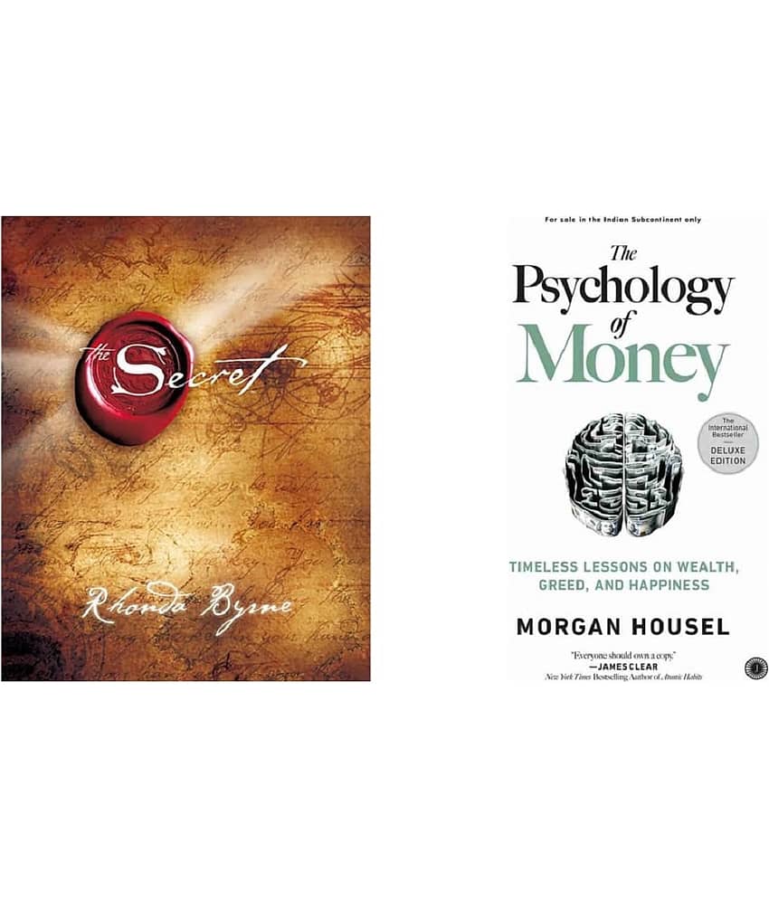 ( Combo Of 2 Pack ) The Secret & The Psychology of Money Paperback , English Book By Housel Morgan , Byrne Rhonda