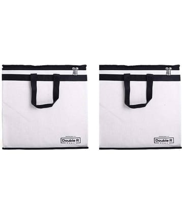 Double R - White Canvas Storage Bag & Trunk