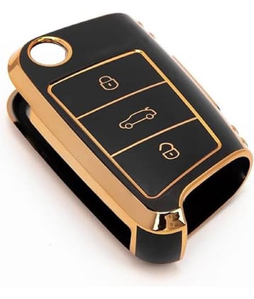 VW & Skoda Jetta  3 Button key Cover TANTRA TPU Car Key Cover Compatible with Skoda & Volkswagen Jetta Passat and Superb Octavia Slavia Kushaq Tiguan Taigun Virtus 3 Button Smart Key