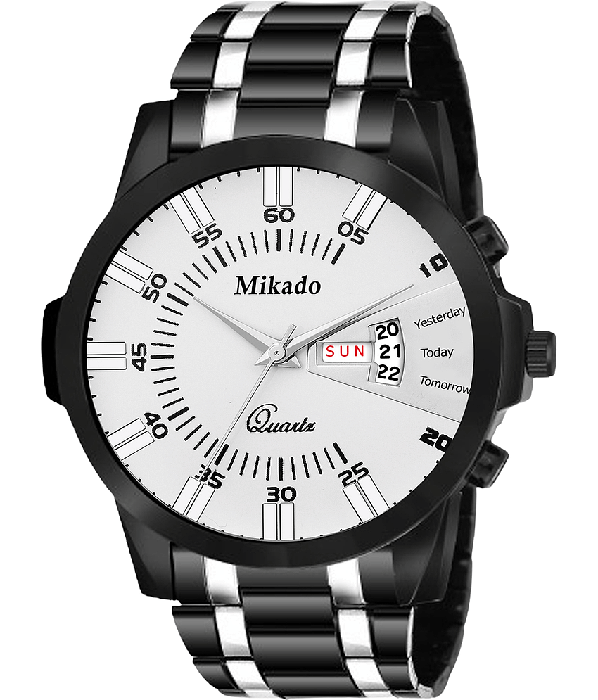 Mikado Black Metal Analog Men's Watch