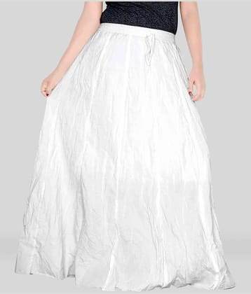 Sttoffa - White Cotton Women's Broomstick Skirt ( Pack of 1 )