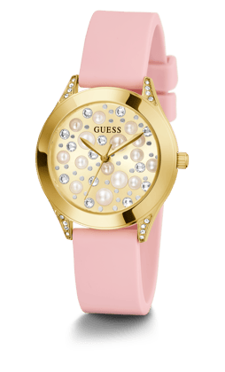 Guess Women Champagne Dial Analog Watch - GW0381L2-Champagne