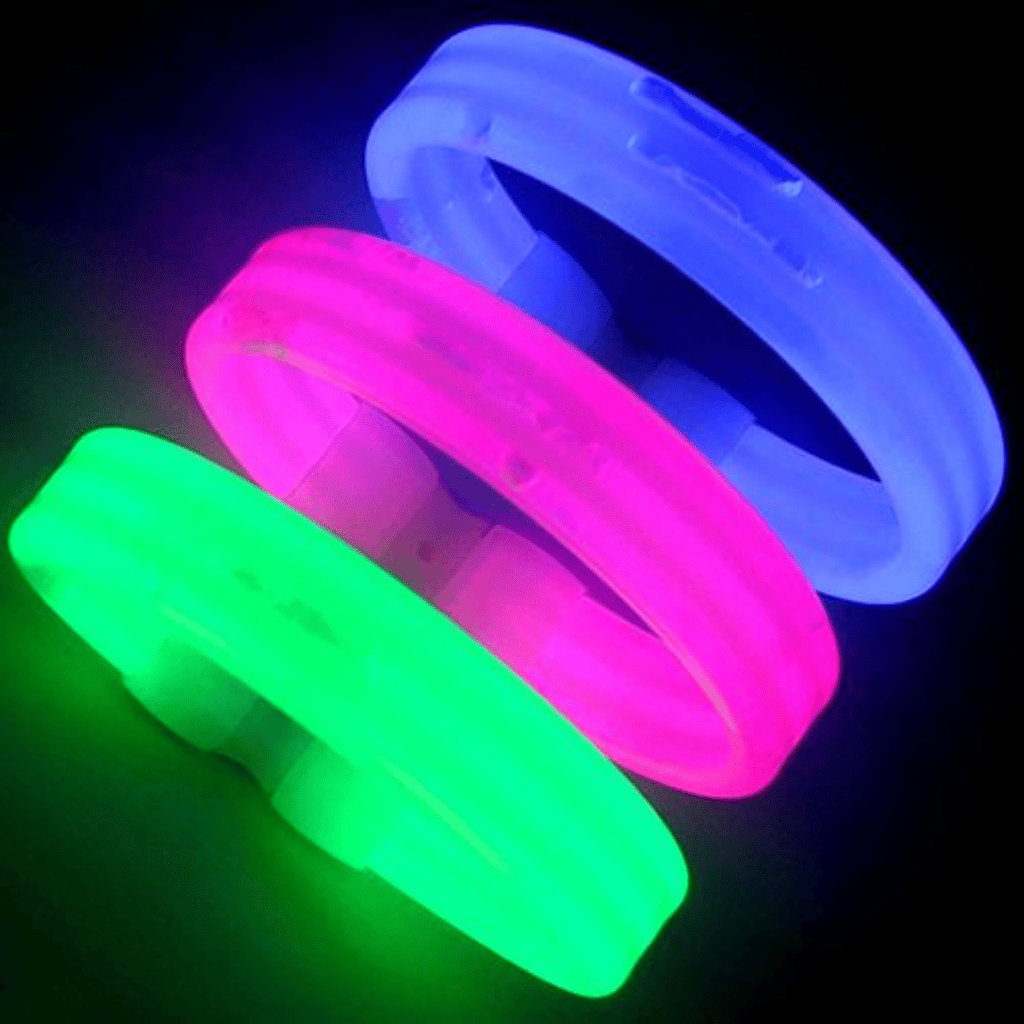 Glow in the Dark - Triple Wide Bracelet (Assorted Color) - 1 PC