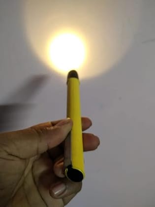 AABHA Plastic Mini Medical Doctor Pocket Pen Torch Warm Yellow Light