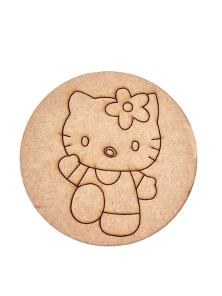 Dbeautify's Flower Pre-Marked MDF Base for Kids