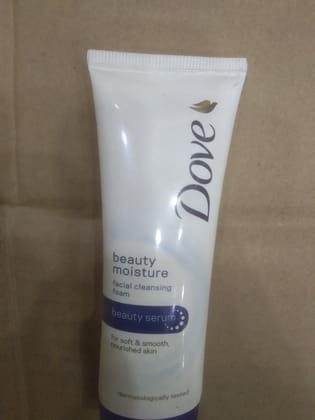 Dove Beauty Facial cleansing Foam Beauty serum For soft & smooth, Nourished skin Dermatologically tested 