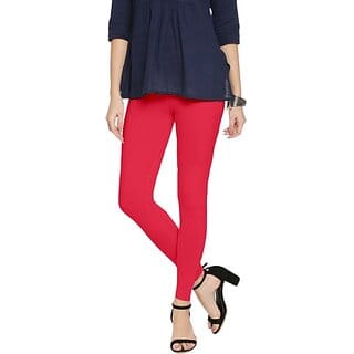 SHE PURE LUXURY WEAR Ankle Length  Ethnic Wear Legging  (Pink, Solid)