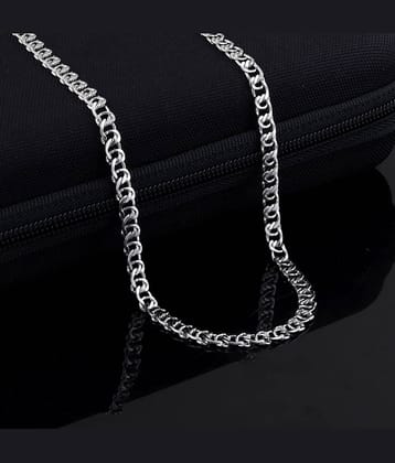 Thrillz Silver Plated Stainless Steel Chain ( Pack of 1 )