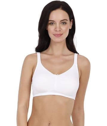Amante Cotton Non Padded Women's Seamless Bra ( White )