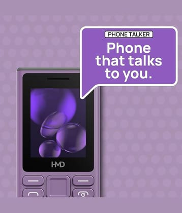 Nokia HMD105 Dual SIM Feature Phone Platinum SilverPurple