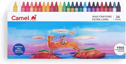 Camel Wax Crayons Extra Long 24 Shades