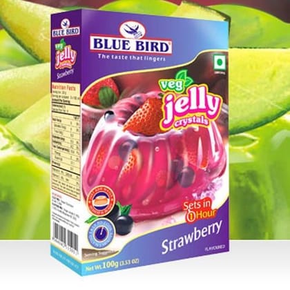 Blue Bird Strawberry Jelly Crystals 100 Gms