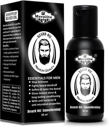 MERALITE - 50mL Promotes Beard Growth Beard Oil ( Pack of 1 )