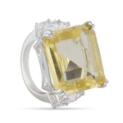Lillie - Yellow Stone CZ Ring-US 6