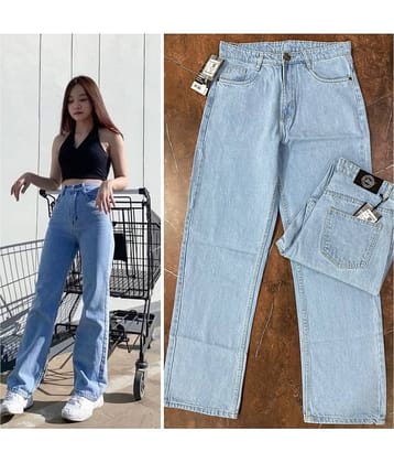 9x denims - Ice Blue Denim Regular Fit Women's Jeans ( Pack of 1 )