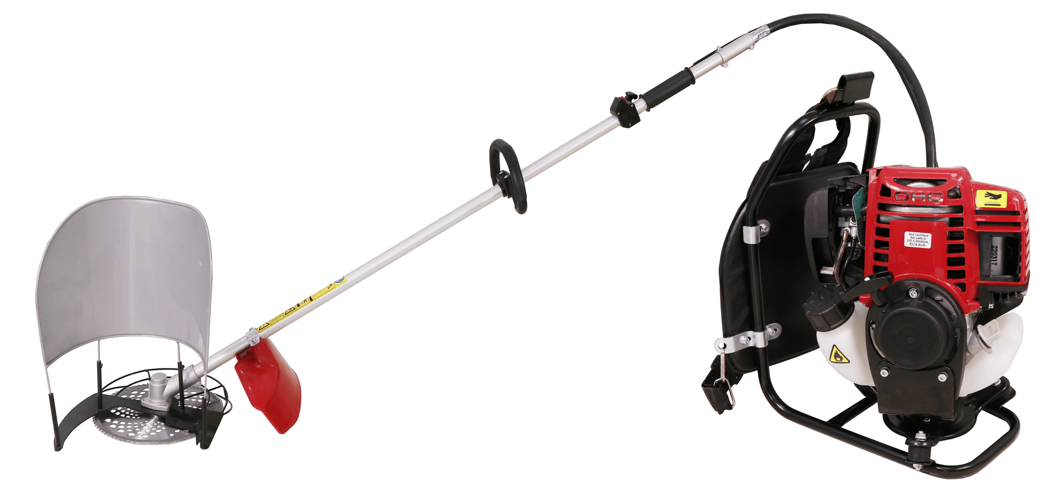 Powerful Brush Cutter with 4-Stroke Engine and Backpack Design