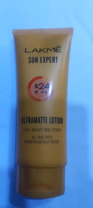 Lakme Sun expert 24 ++ Ultramatte lotion Light-weight, non-sticky All skin types Dermatologically tested 