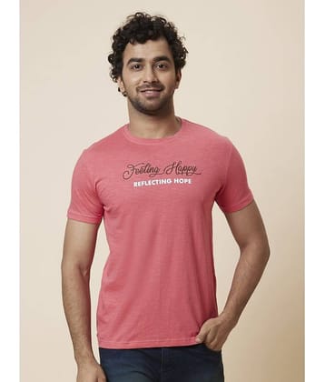 Globus - Pink Cotton Regular Fit Men's T-Shirt ( Pack of 1 )
