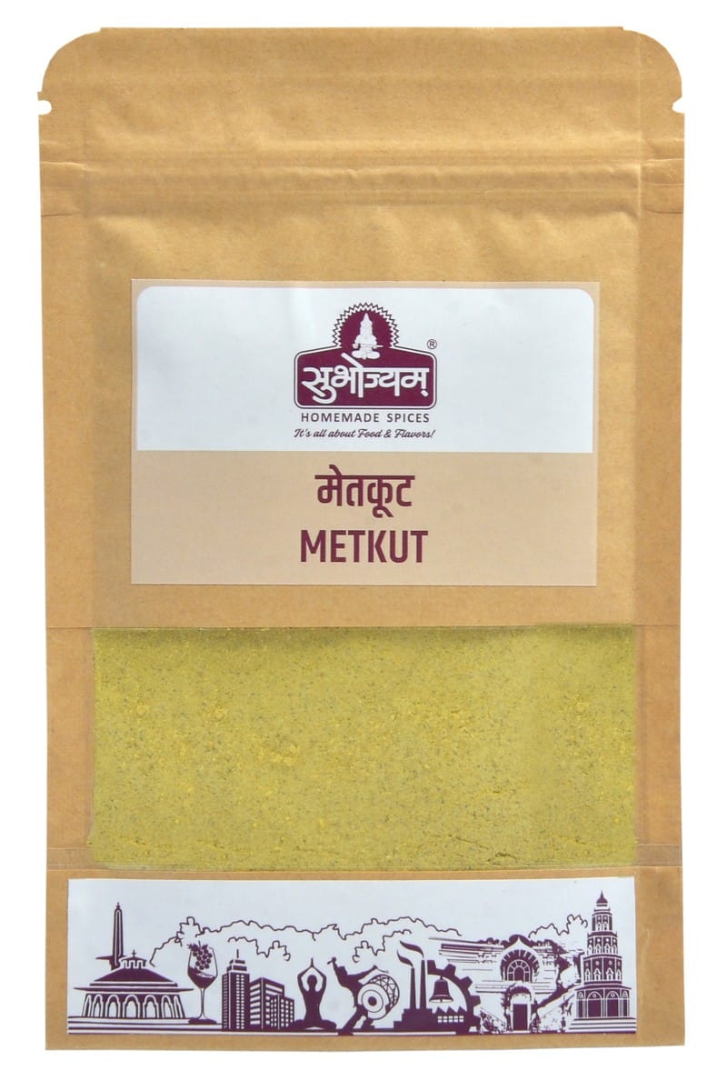 Subhojyam Metkut (250g) | Traditional Roasted Lentil & Spice Blend | Authentic Maharashtrian Seasoning