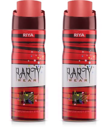 Riya Party Wear Deodorant Spray & Perfume For Unisex 400 ( Pack of 2 )