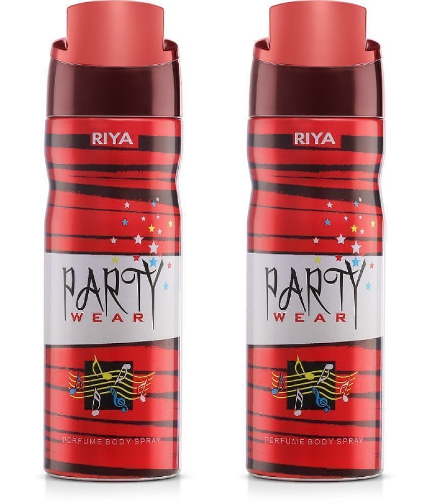 Riya Party Wear Deodorant Spray & Perfume For Unisex 400 ( Pack of 2 )