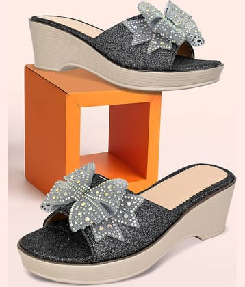 Cozy Wear Black Women's Sandal Heels