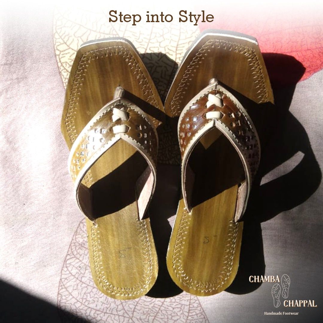 Modern Leather Thong Sandals- Size 40