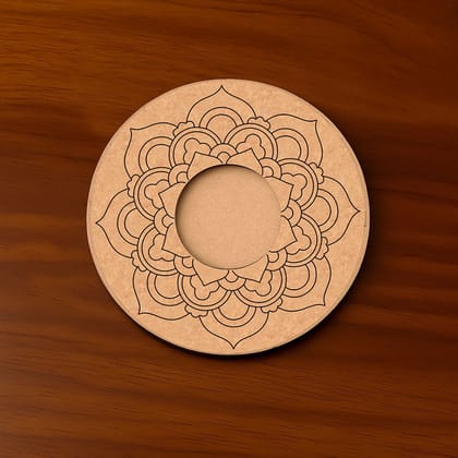 Dbeautify's Round MDF T-Light Candle Holder