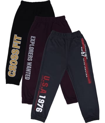 Cremlin Clothing Pack of 1 Boys Cotton Blend Trackpant ( Multi )