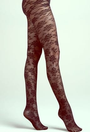 Ladies Off Black Lace Pantyhose