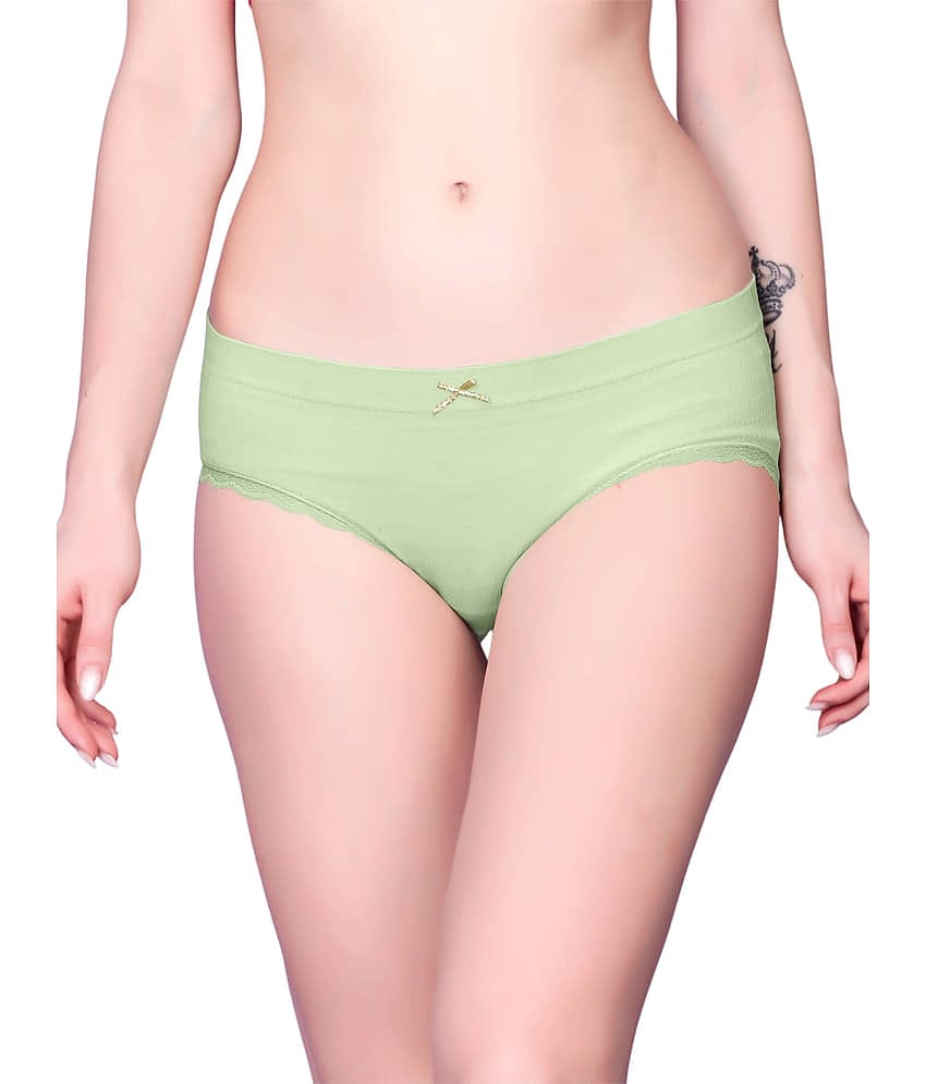 3Mads Pack of 1 Nylon Hipster For Women ( Green )