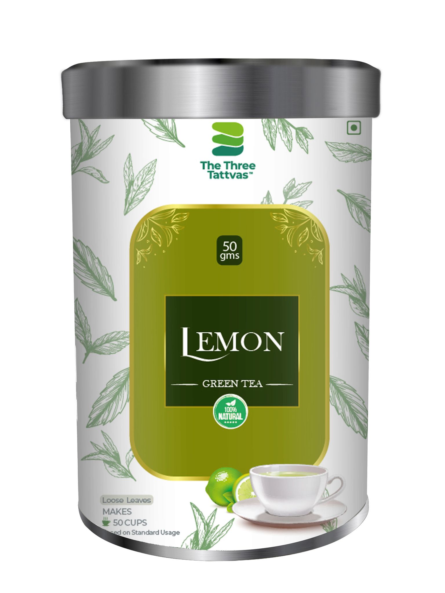 The Three Tattvas Lemon Green Tea 50gms
