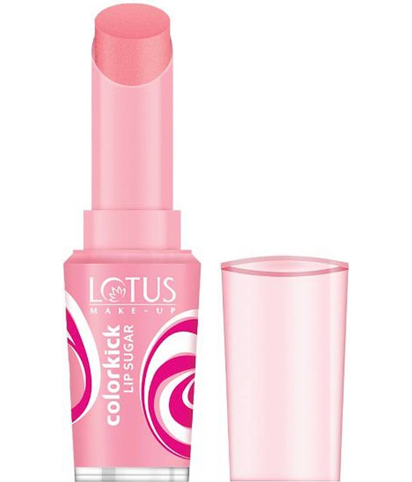 Lotus Makeup Colorkick Lip Color Shea Butter & Vitamin E Sugar Coral 3g S4 (Pack of 1)