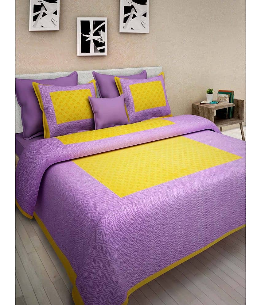 Bombay Spreads Cotton Double Bedsheet ( Multi )