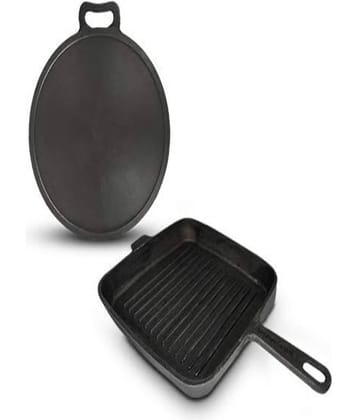 The Indus Valley (Tawa+Grill Pan) 2 Piece Cookware Set