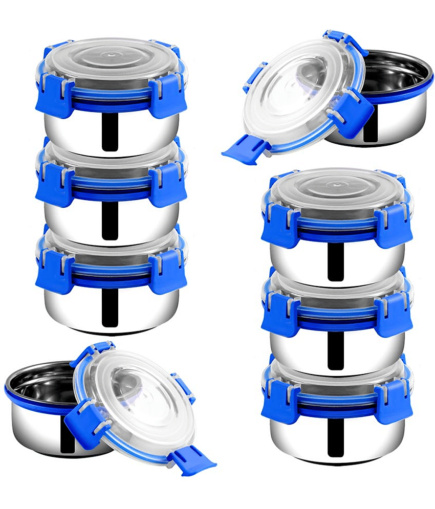 BOWLMAN - Steel Blue Food Container ( Set of 8 - 350mL each )