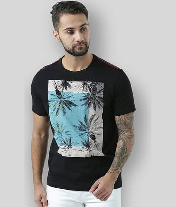 Huetrap Pack of 1 Cotton Regular Fit Men's T-Shirt ( Black )