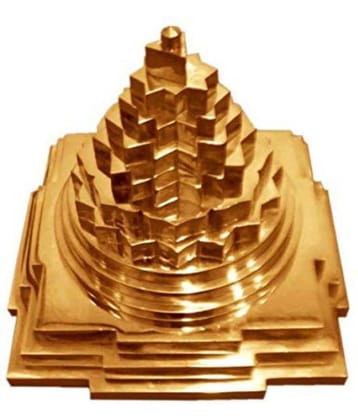 SRI SHRI Shree Yantra YANTRAM - Positive Energy Tool - 2 x 2 INCH - Brass
