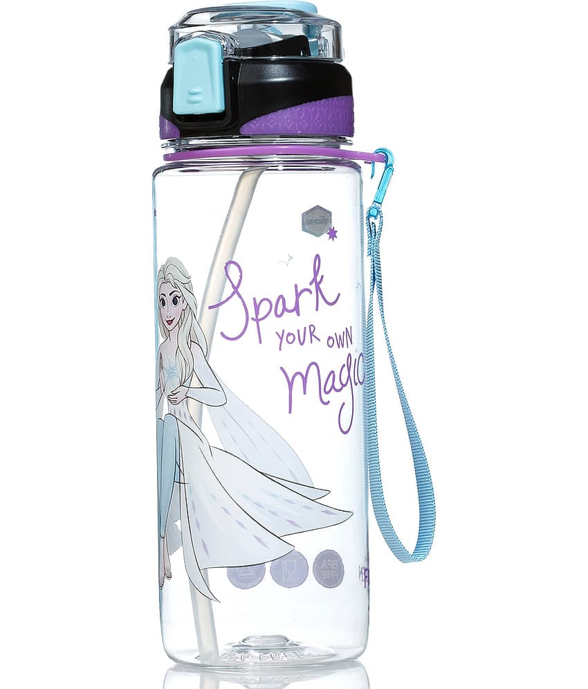 Gluman - Disney Frozen Bottella Spout Purple School Water Bottle 800 mL ( Set of 1 )