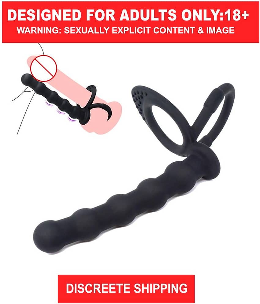 Double Penetration Penis Strap On Dildo Sex Toys Strap On Penis Anal Beads Butt Plug For Couples