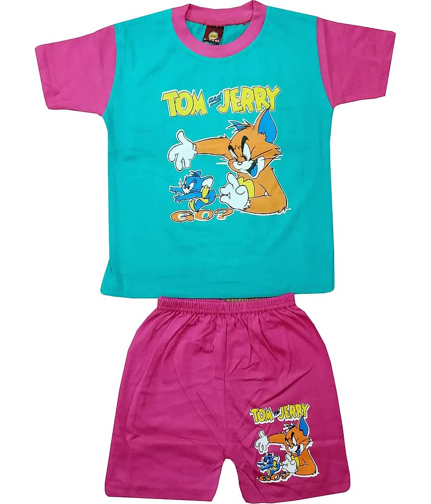 Baby Boys  Casual T-shirt Shorts  (Green)