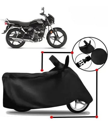 RONISH Bike Body Cover for Hero Splendor Plus ( Pack of 1 ) , Black