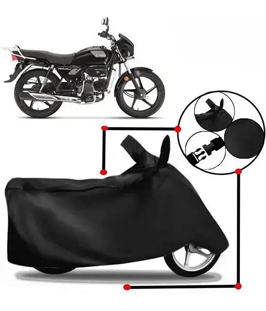 RONISH Bike Body Cover for Hero Splendor Plus ( Pack of 1 ) , Black