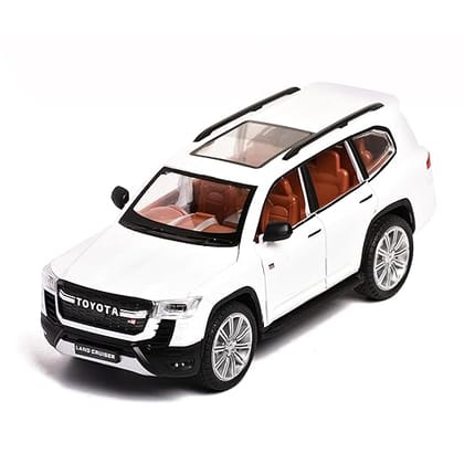 Braintastic Model Diecast Car Toy Vehicle Pull Back Friction Car with Openable Doors Light & Music Toys for Kids Age 3+ Years (Land Cruiser White) Braintastic Model Diecast Car Toy Vehicle Pull Back Friction Car with Openable Doors Light & Music Toys for Kids Age 3+ Years (Land Cruiser White)