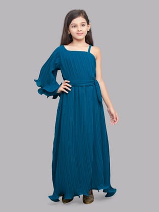 Teal Accordion Maxi-12-13y / Teal
