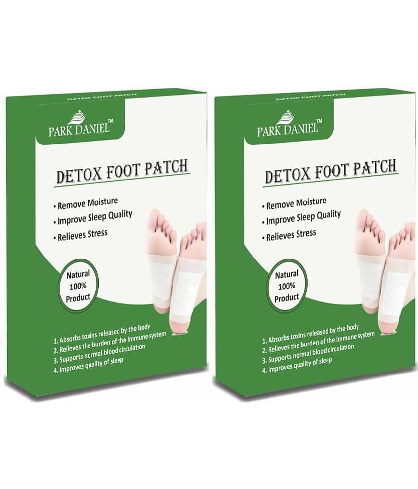 Park Daniel Detox Foot 10 Patches, Pain Free Foot Pads Pack 2 Foot Patches