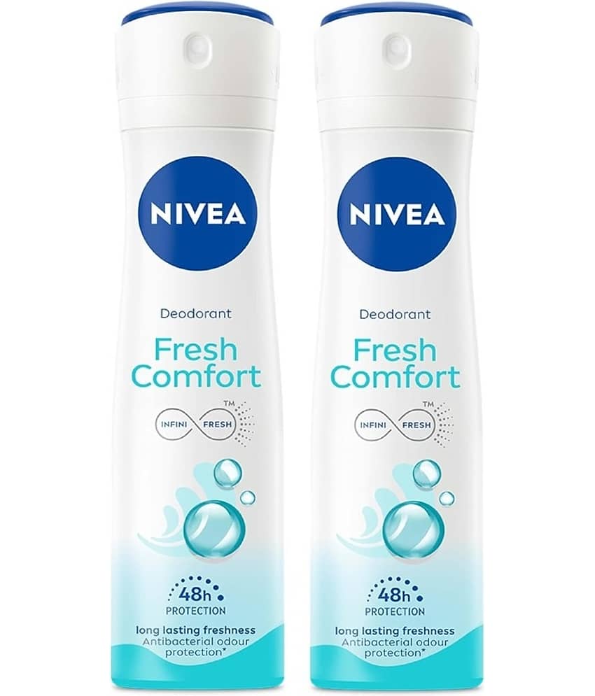 Nivea Fresh Comfort Deodorant ,150 ml each Deodorant Spray for Men,Women,Unisex 300 ml ( Pack of 2 )