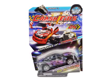 Crash'ems Ghost Racer Pull Back Car For Kids 3 Years and Above